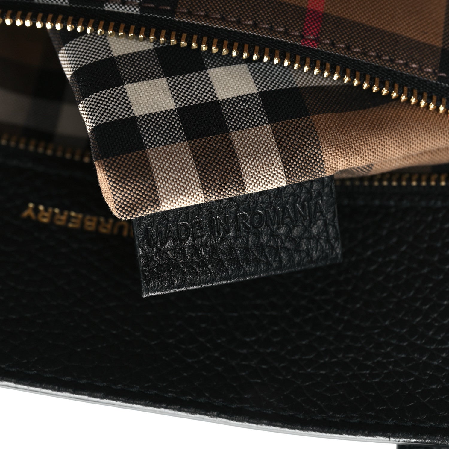 Burberry Grainy Calfskin Medium London Tote Bag Black 7 of 11