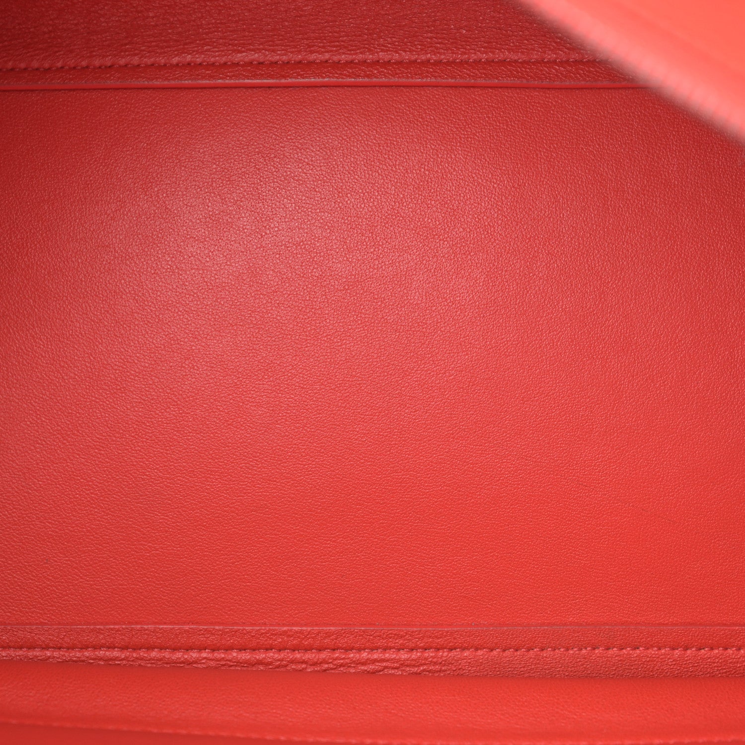 Celine Drummed Calfskin Suede Medium Trapeze Vermillion 5 of 17