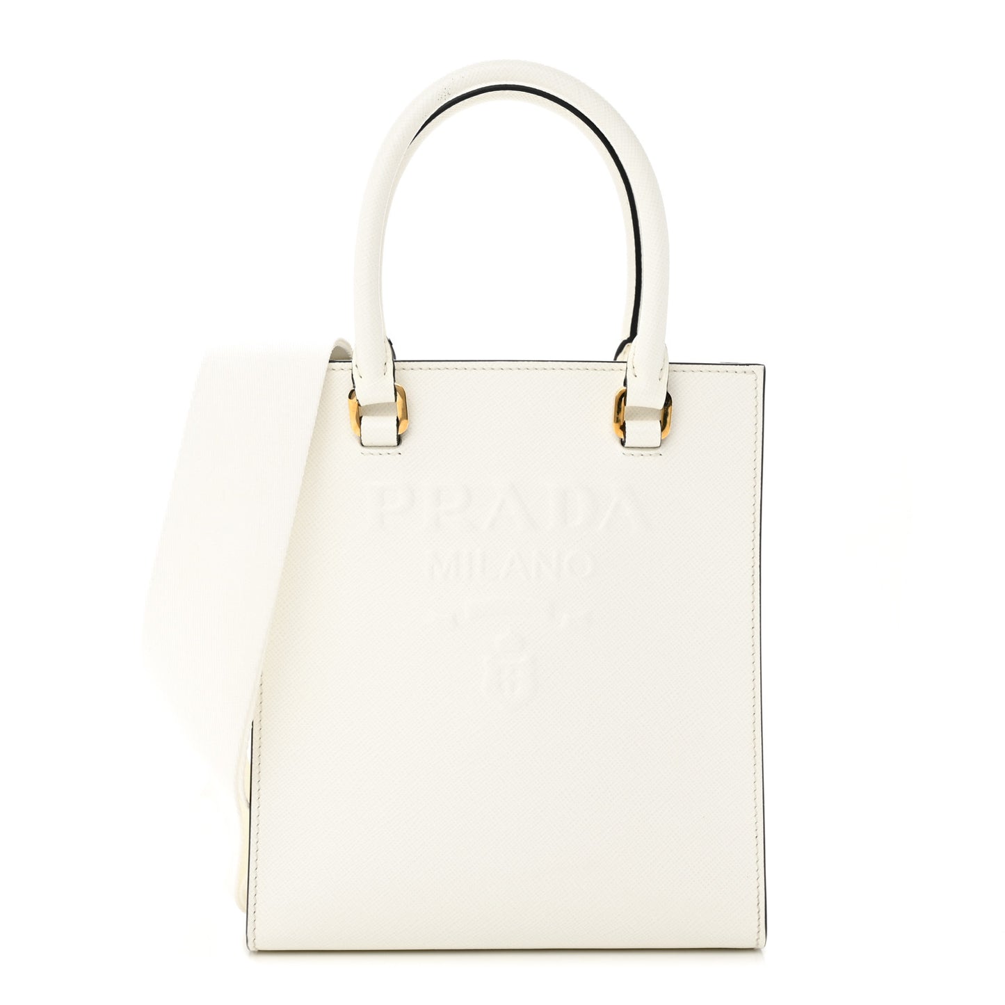 Soft Calfskin Small Shoulder Bag Bianco