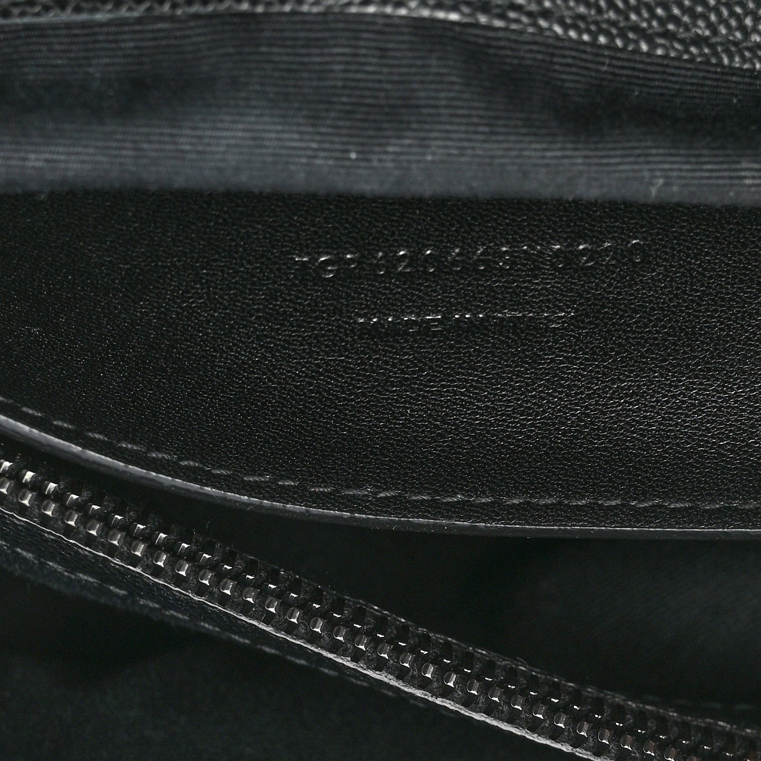 Saint Laurent Grain De Poudre Medium West Hollywood Monogram Fold-Over Black 7 of 10
