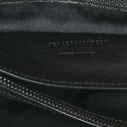 Saint Laurent Grain De Poudre Medium West Hollywood Monogram Fold-Over Black 7 of 10