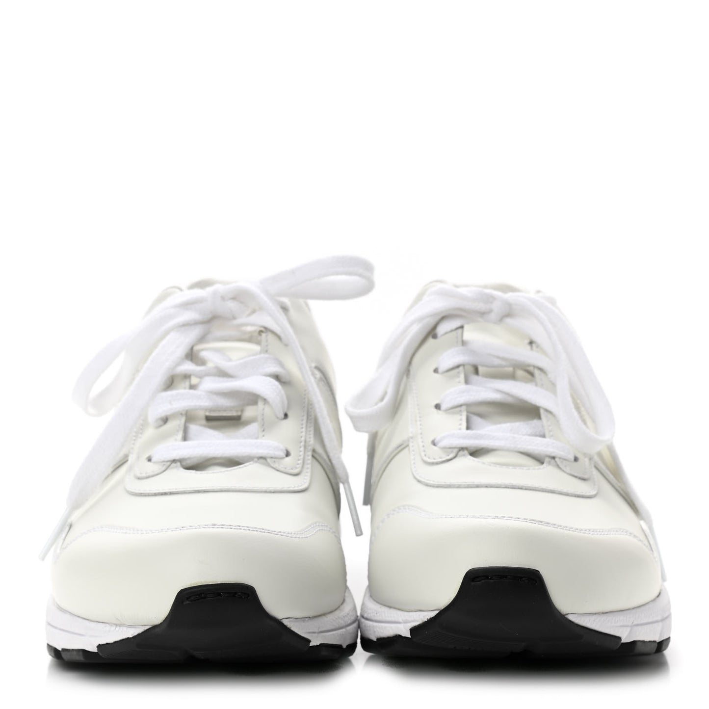 Calfskin Womens Interlocking G Sneakers 39 White