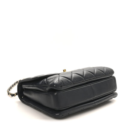 Chanel Lambskin Quilted Small Trendy CC Dual Handle Flap Bag Navy 4 of 11
