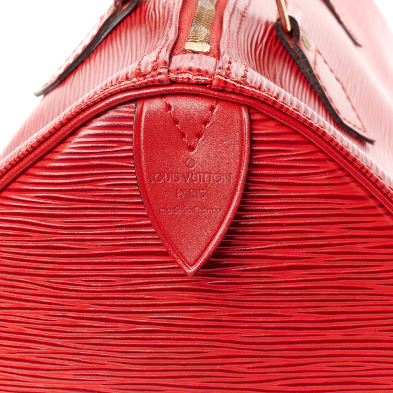 Louis Vuitton Epi Speedy 30 Castillan Red 8 of 13