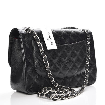 Chanel Caviar Quilted Jumbo Double Flap Black 3 of 8