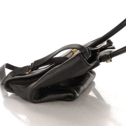 Prada Vitello Daino Twin Pocket Tote Black 9 of 9