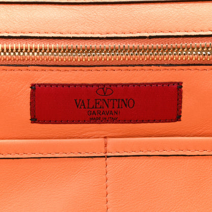 Valentino Garavani Vitello Medium Rockstud Tote Melon Sorbet 8 of 18