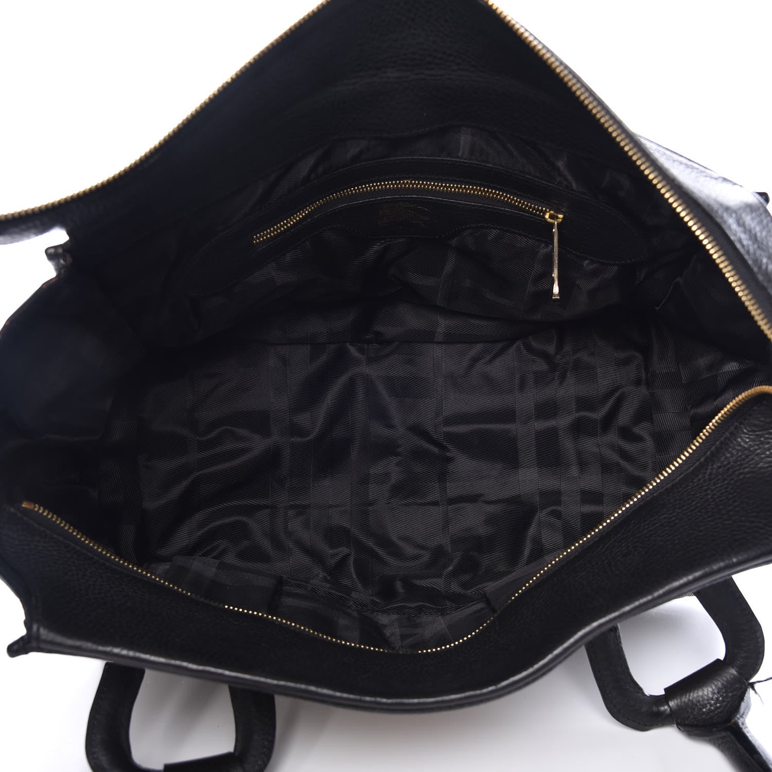 Burberry House Check Quilted Large Manor Tote Black 4 of 16