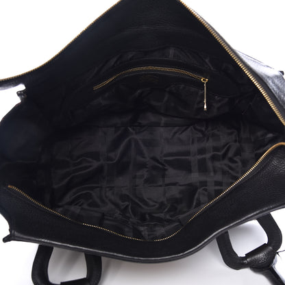 Burberry House Check Quilted Large Manor Tote Black 4 of 16