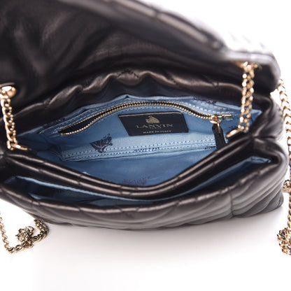 Lanvin Lambskin Quilted Mini Sugar Flap Shoulder Bag Black 7 of 8
