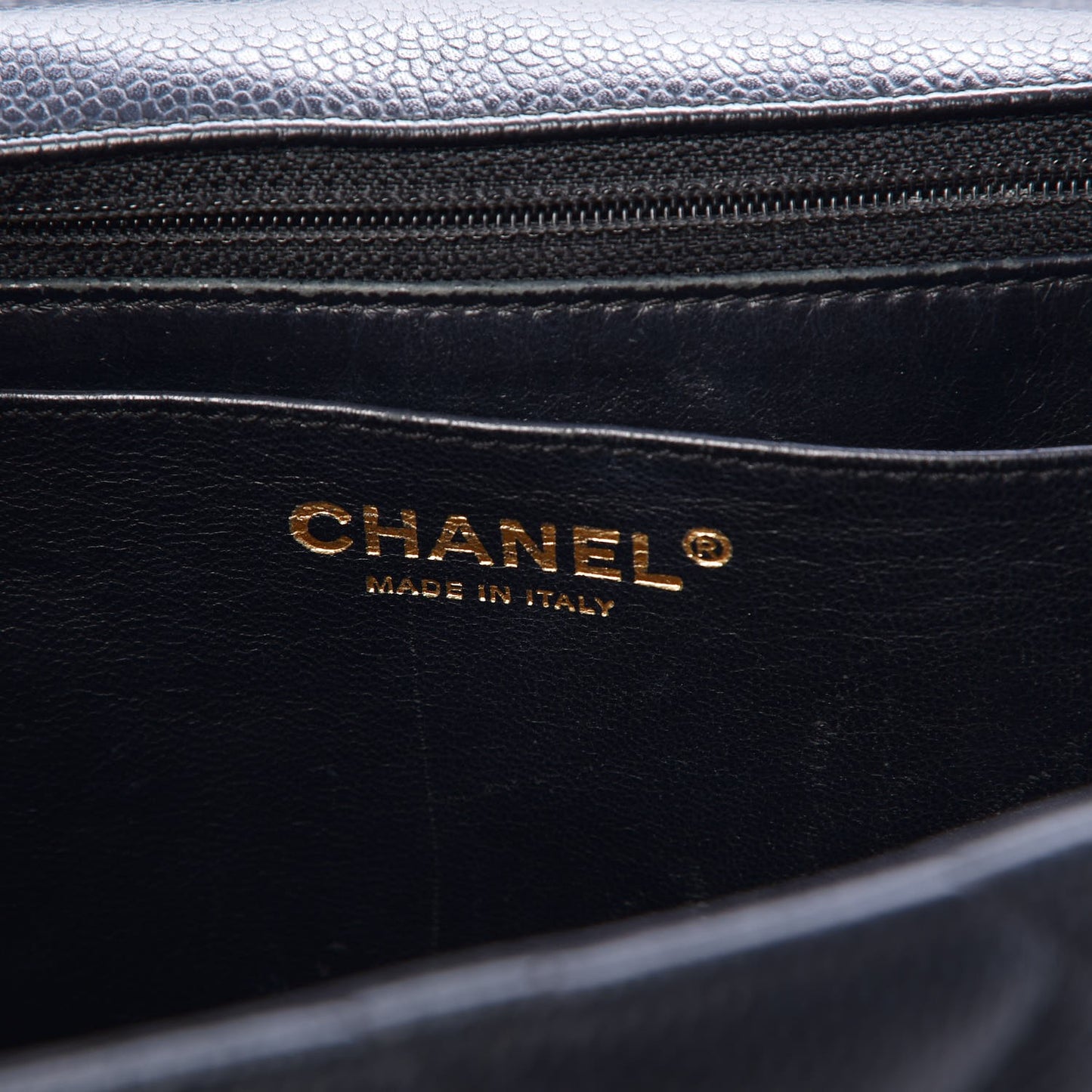 Caviar Quilted Jumbo Single Flap Black