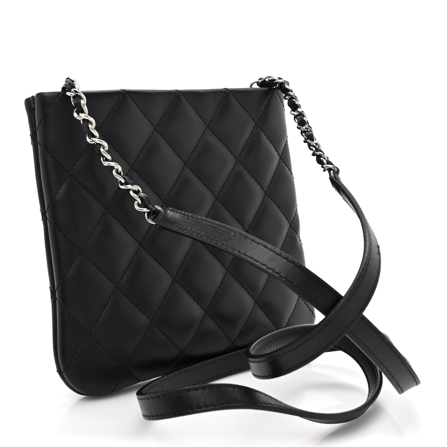 Chanel Lambskin Quilted Crossbody Bag Black 3 of 11
