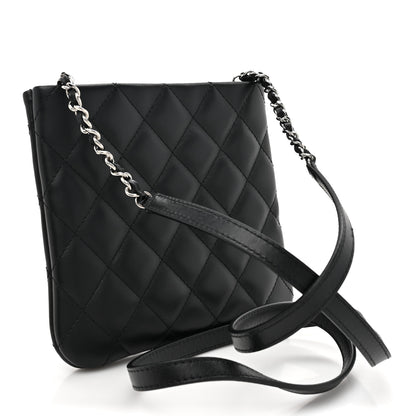 Chanel Lambskin Quilted Crossbody Bag Black 3 of 11