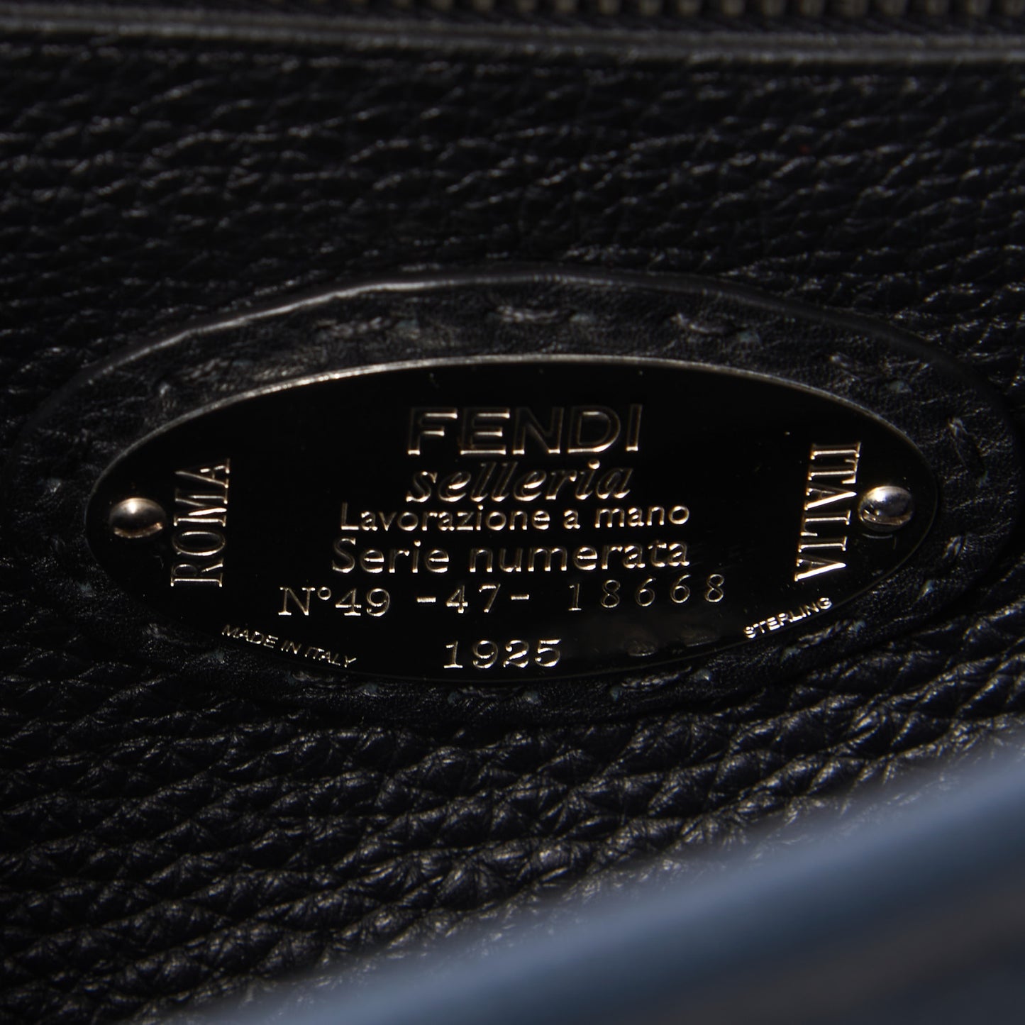 Cuoio Romano Selleria Bi-Color Large Mens Peekaboo Iconic Essential Satchel Lavagna Black