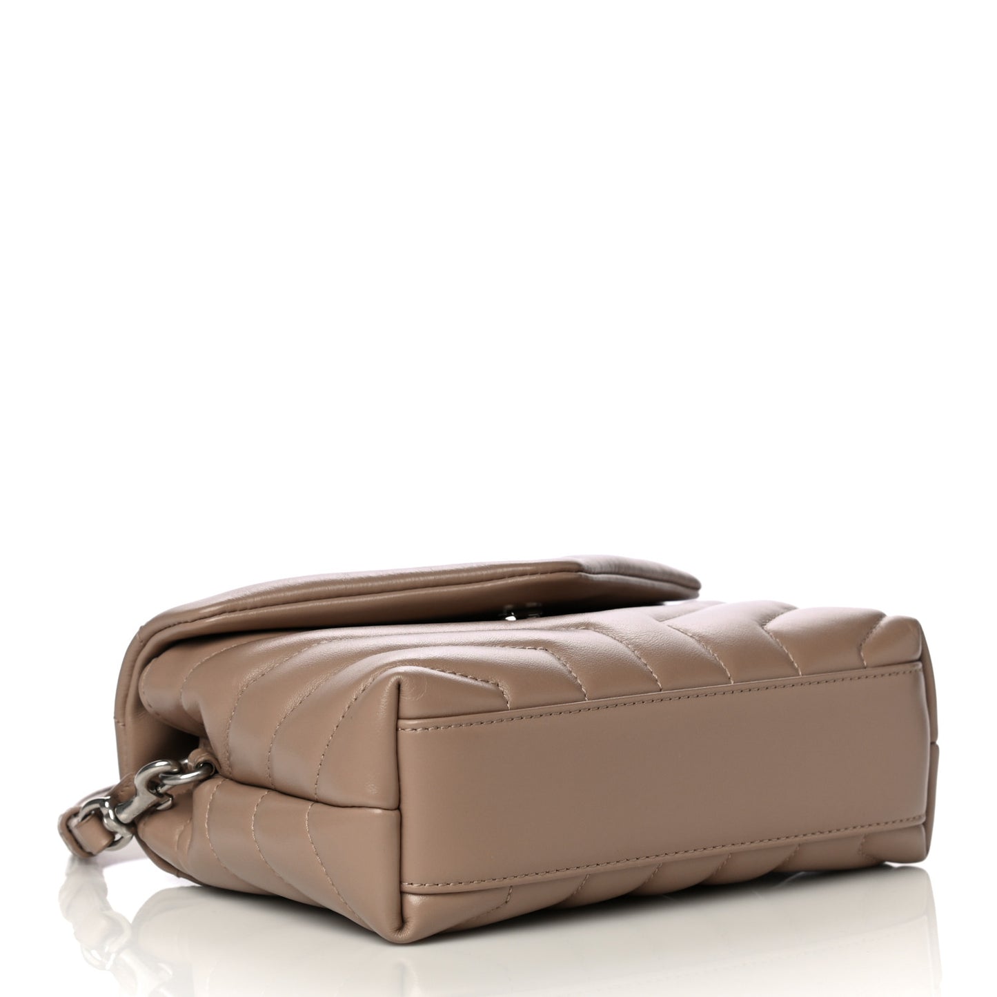 Calfskin Y Quilted Monogram Toy Loulou Crossbody Bag Latte