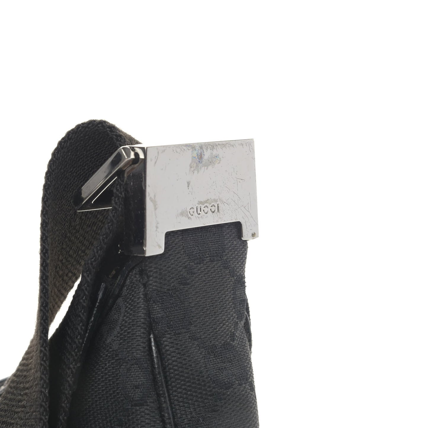 Monogram Medium Half Moon Hobo Black