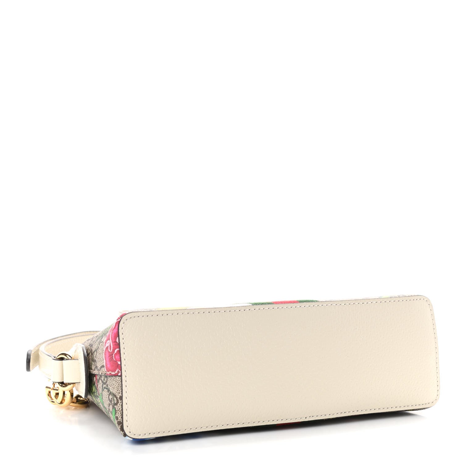 Gucci GG Supreme Monogram Flora Web GG Small Ophidia Dome Shoulder Bag White 4 of 10