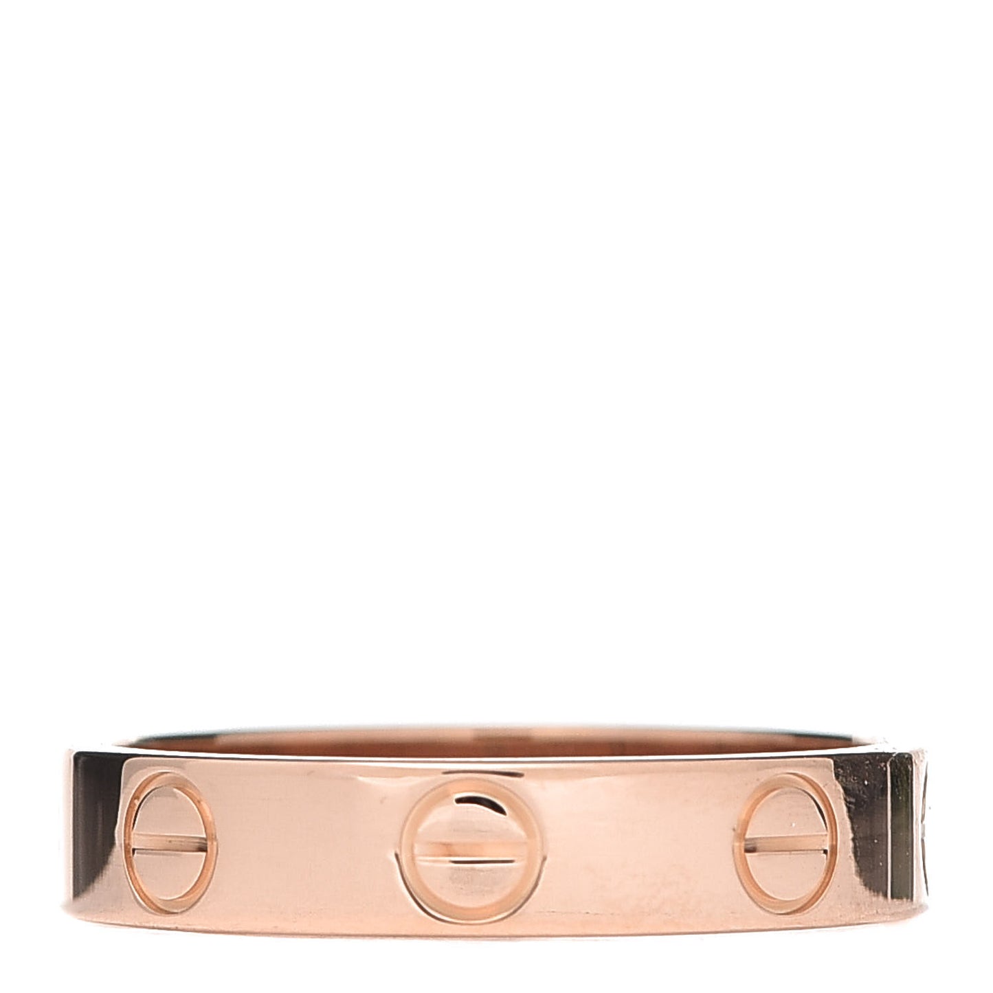 18K Pink Gold 3.5mm LOVE Wedding Band Ring 49 4.75