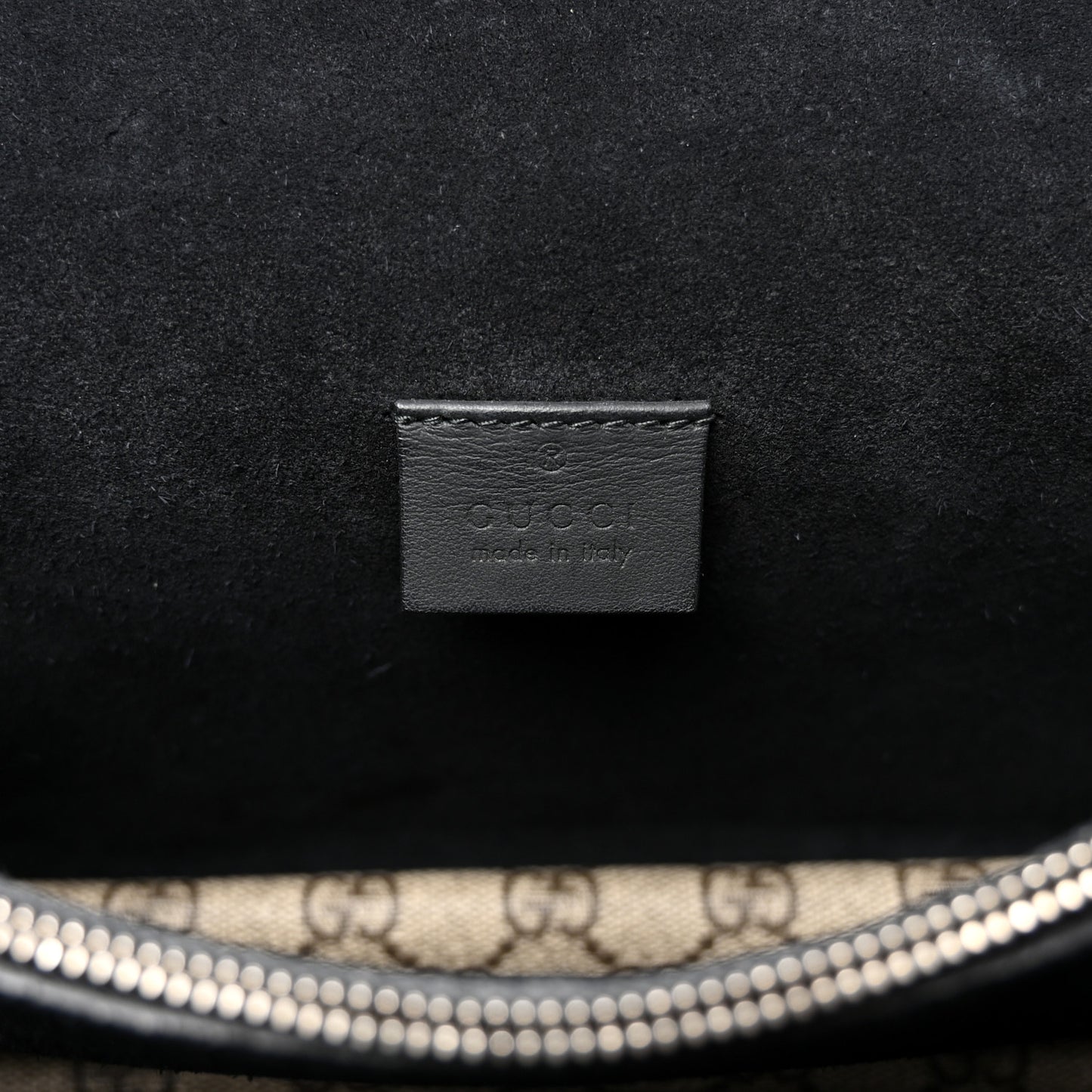 GG Supreme Monogram Crystal Small Dionysus Shoulder Bag Black