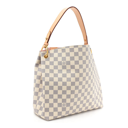 Louis Vuitton Damier Azur Graceful PM Rose Ballerine 3 of 12