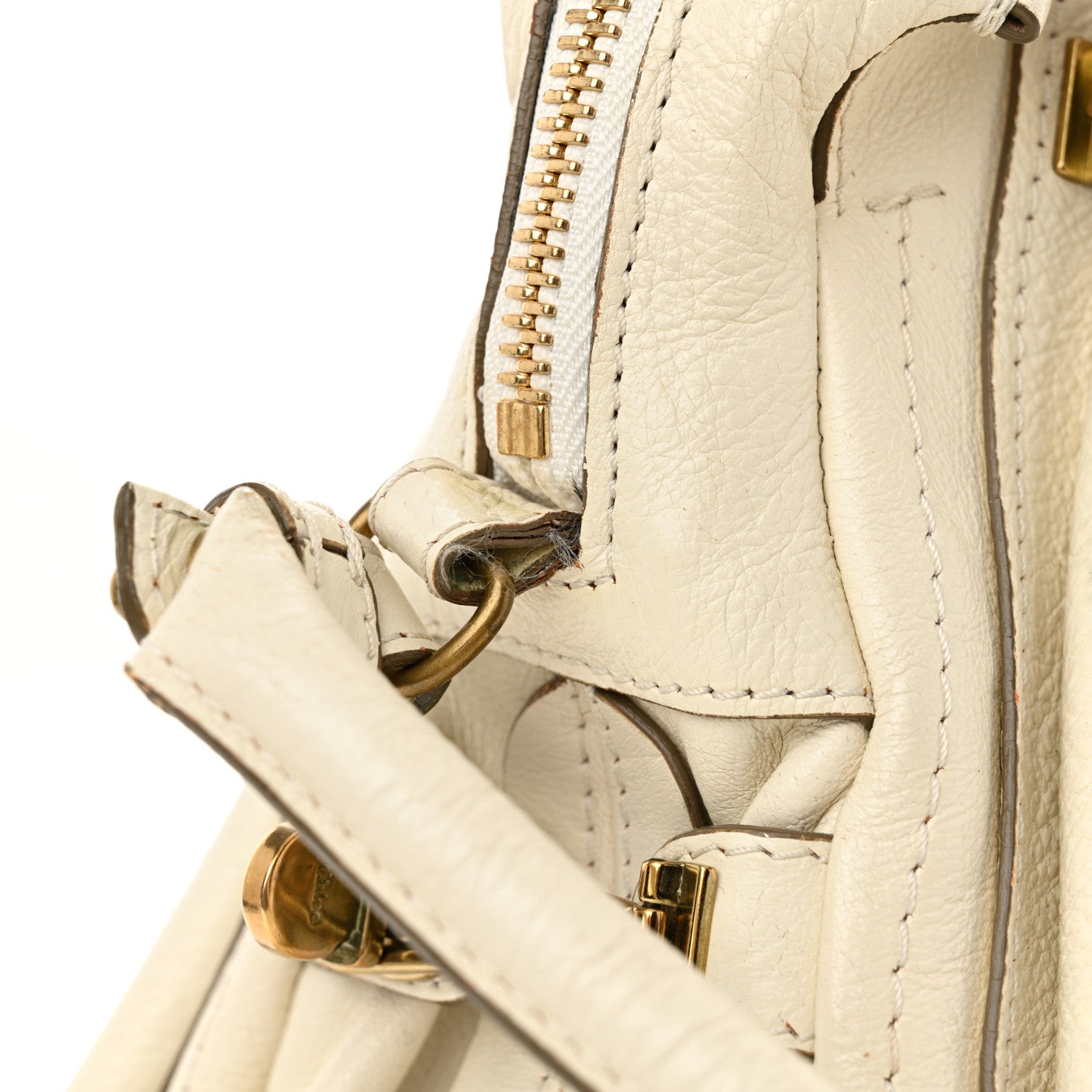 Chloe Calfskin Medium Paraty Cream 14 of 17