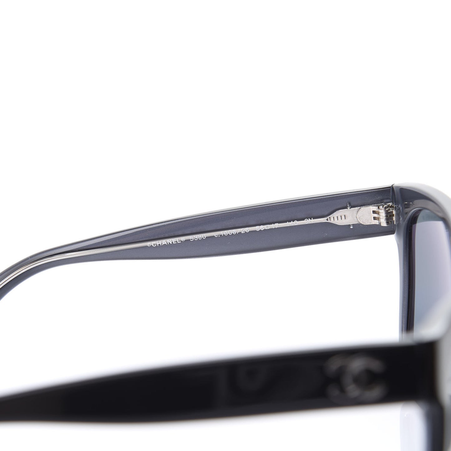 Acetate Square CC Sunglasses 5380 Black