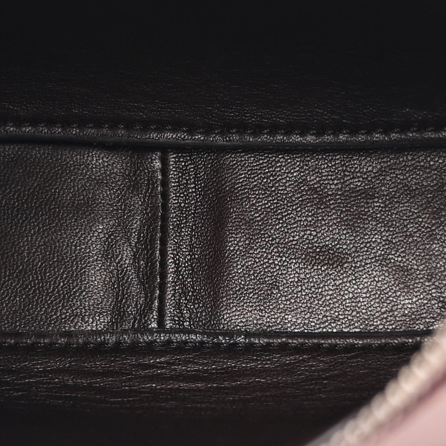 Grained Calfskin Half Moon Shoulder Bag Burnt Wood