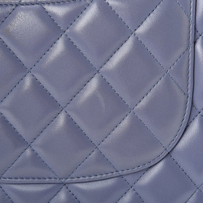 Chanel Lambskin Quilted Jumbo Double Flap Light Purple 18 of 18