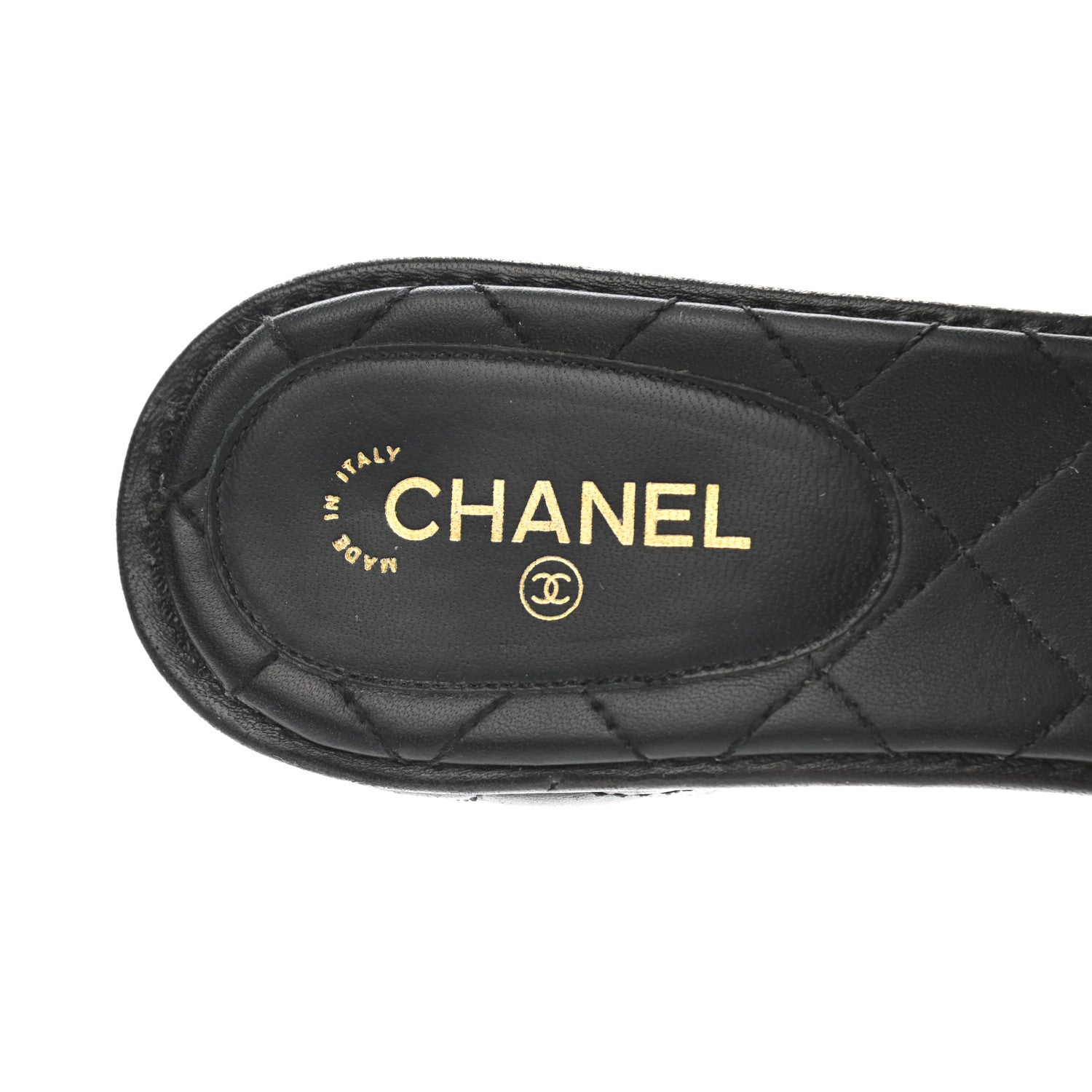 Chanel Lambskin CC Chain Mules 40.5 Black 6 of 9