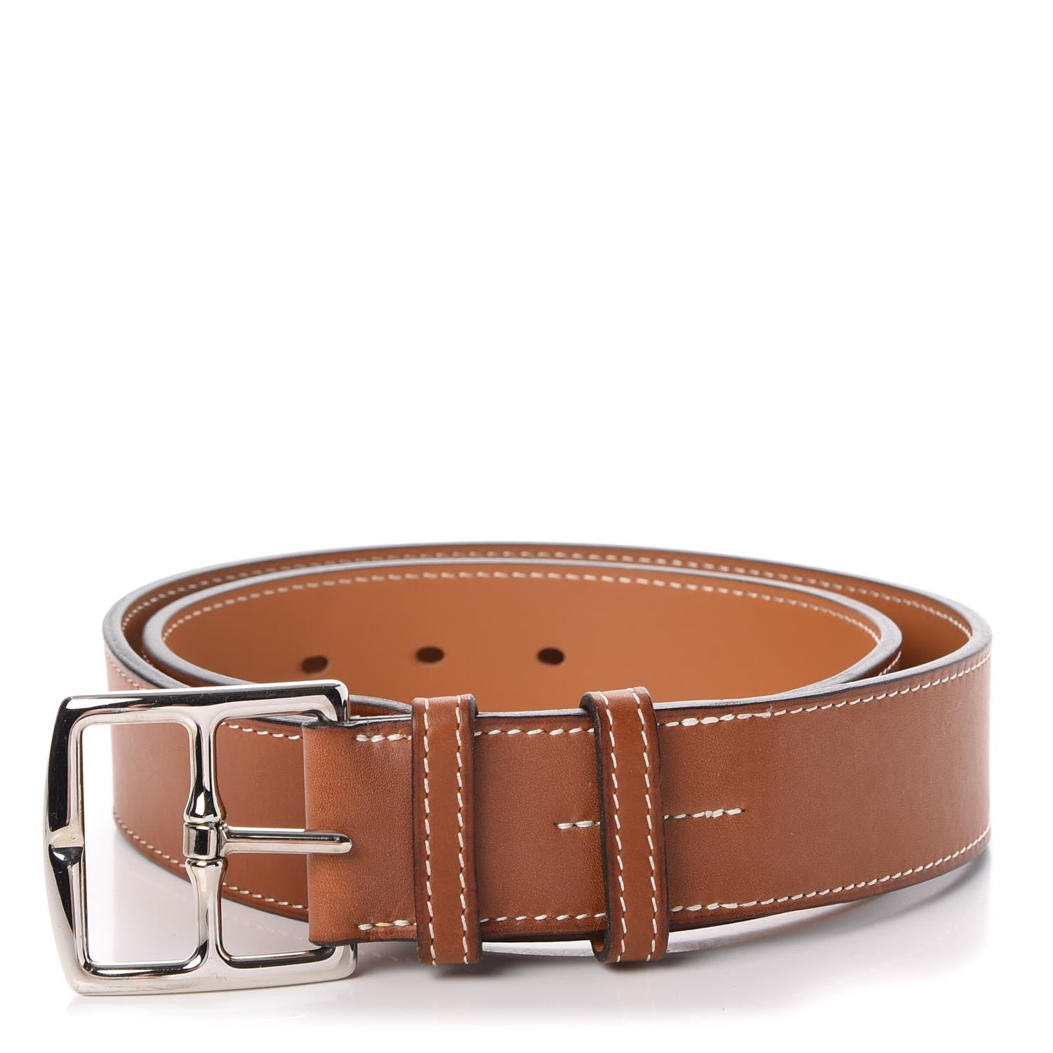 Hermes Barenia Etriviere 40mm Belt 85 Fauve 1 of 10