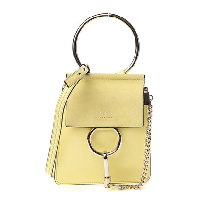 Chloe Suede Calfskin Mini Faye Bracelet Bag Lemonade 1 of 10