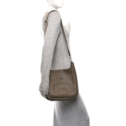 Hermes Taurillon Clemence Evelyne III PM Etoupe 2 of 10