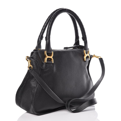 Chloe Calfskin Medium Marcie Satchel Black 3 of 12
