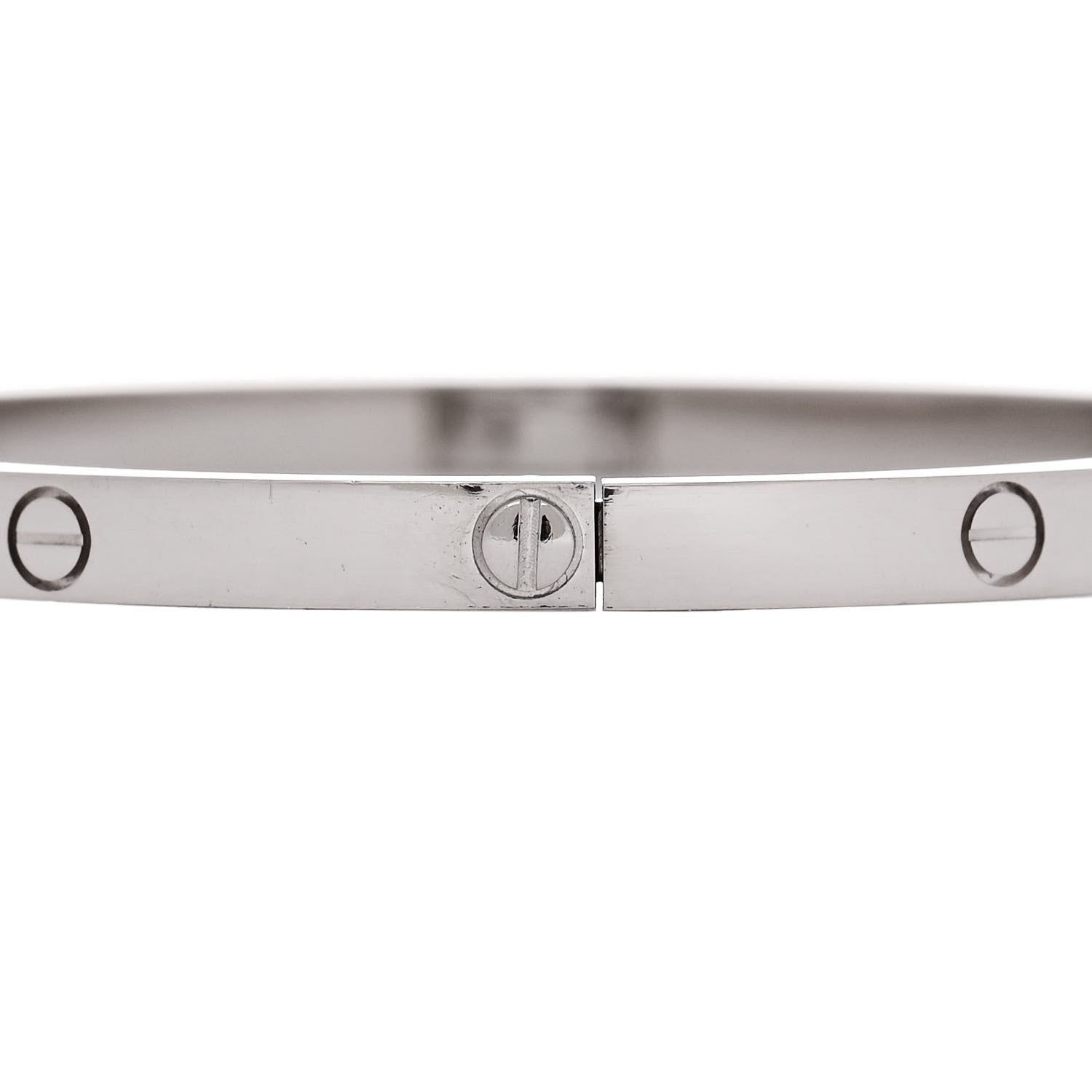 Cartier 18K White Gold Small LOVE Bracelet 16 4 of 8