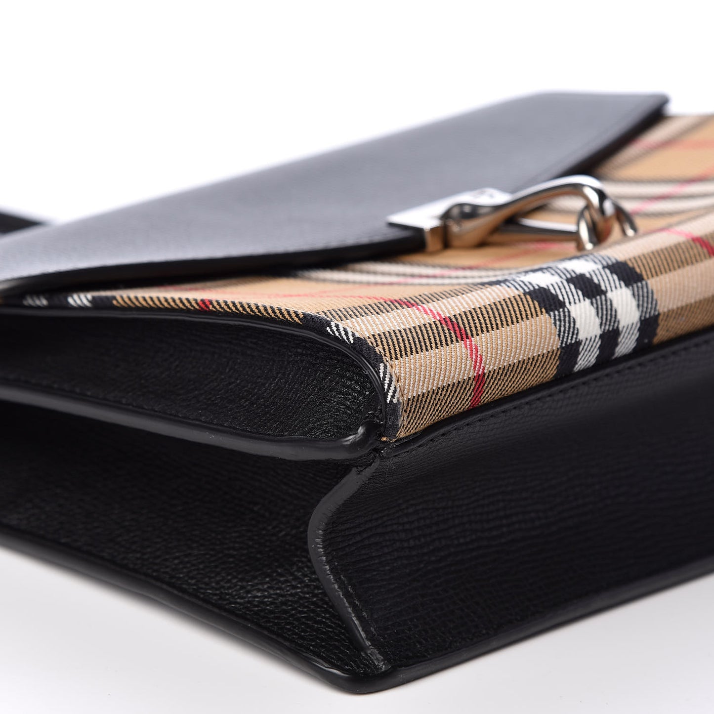 Derby Calfskin Vintage Check Small Macken Crossbody Bag Black