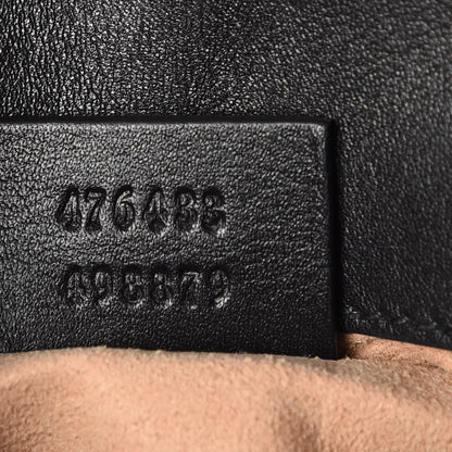 Gucci Calfskin Matelasse Super Mini GG Marmont Shoulder Bag Black 7 of 9