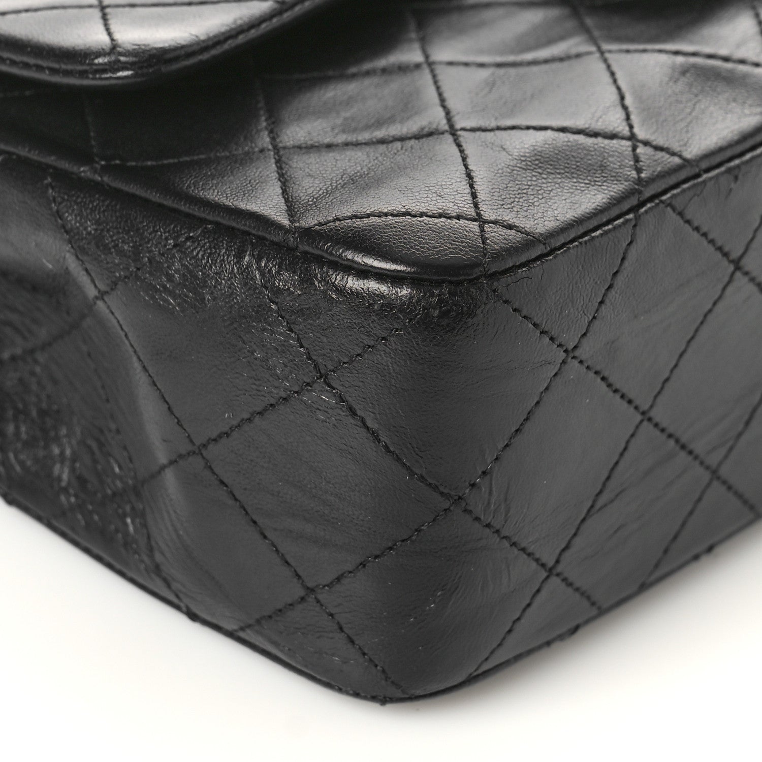 Chanel Lambskin Quilted Small Double Flap Black 8 of 11