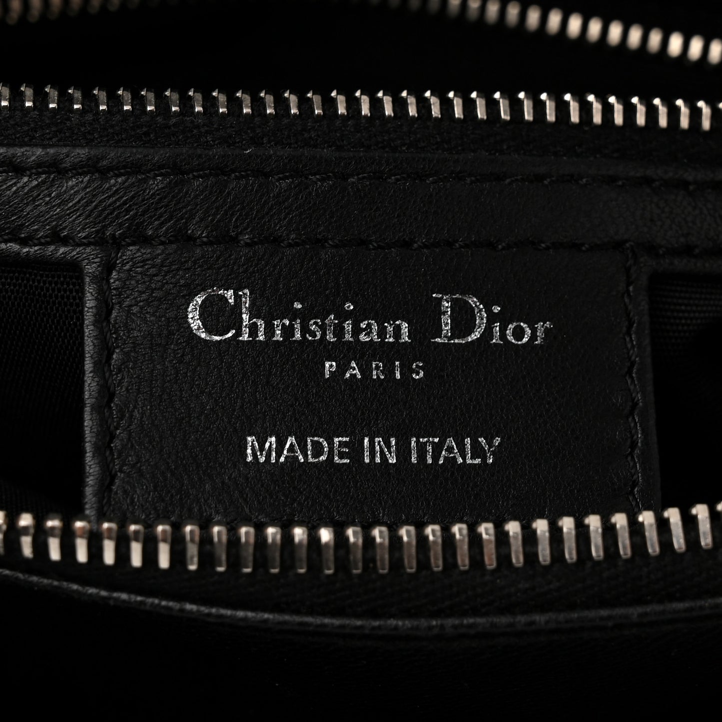 Lambskin Cannage Granville Polochon Black