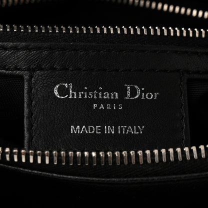 Christian Dior Lambskin Cannage Granville Polochon Black 6 of 13