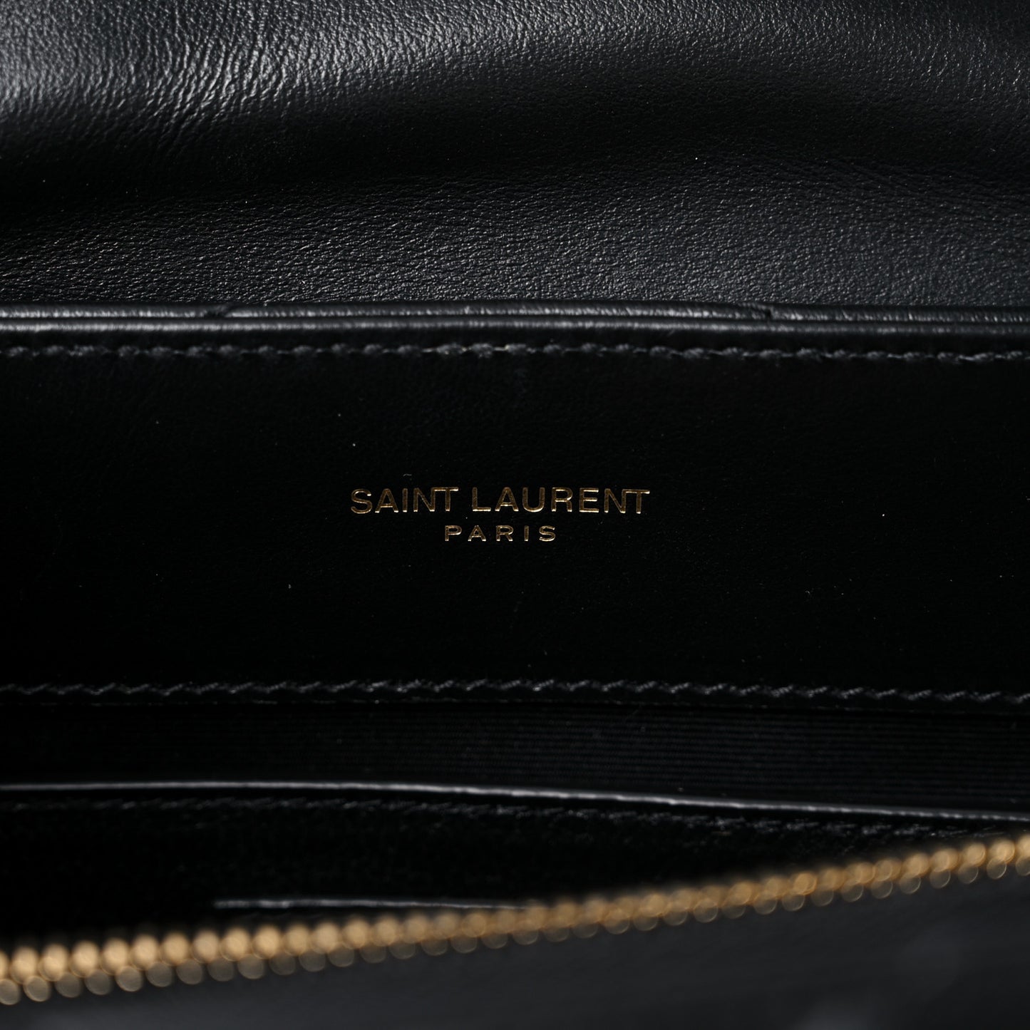 Calfskin Y Quilted Monogram Small Loulou Chain Satchel Black