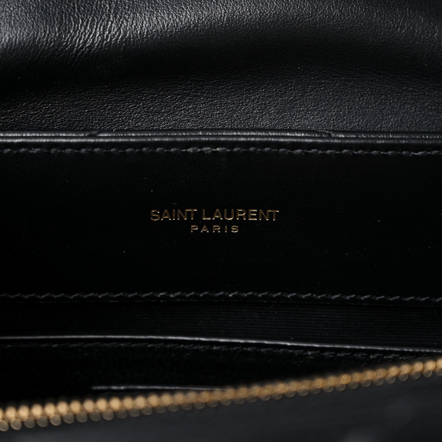 Saint Laurent Calfskin Y Quilted Monogram Small Loulou Chain Satchel Black 7 of 10