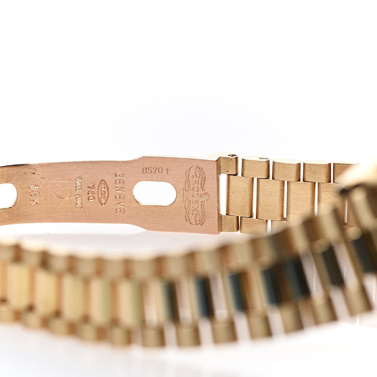 Rolex 18K Yellow Gold Diamond Ruby 26mm Datejust President Watch Champagne 69178 7 of 9