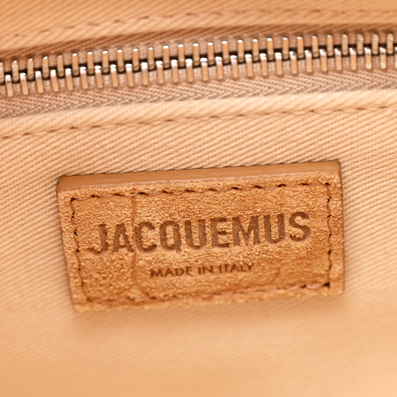 Jacquemus Suede Crocodile Embossed Le Turismo Bowling Bag Camel 6 of 10