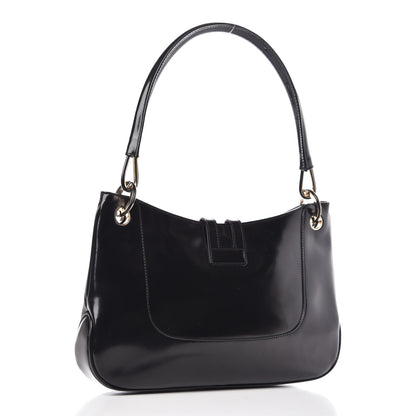 Gucci Polished Calfskin Small Hobo Black 3 of 12