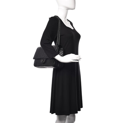Chanel Sheepskin Chevron Quilted 2.55 Reissue 227 Flap So Black 2 of 11