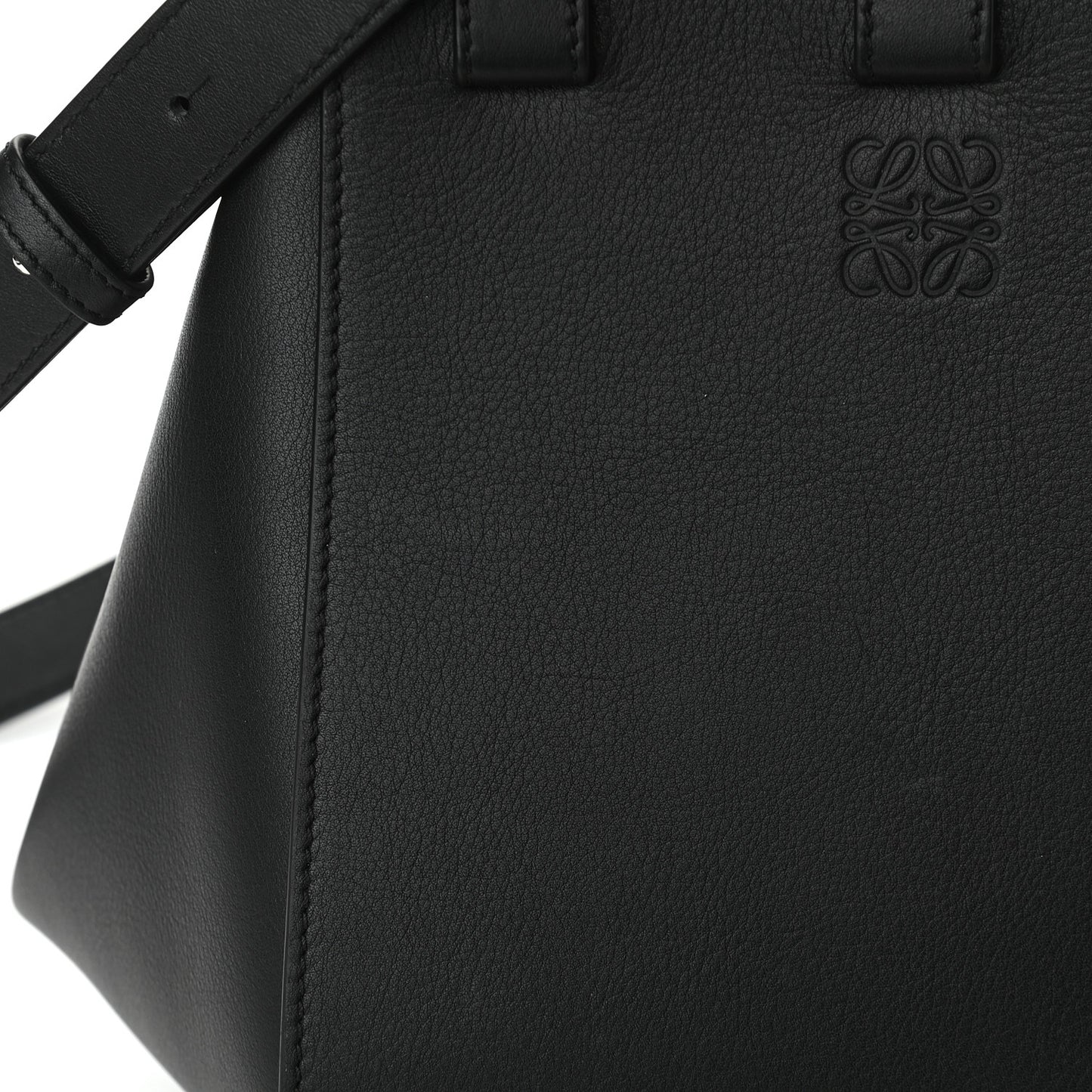 Calfskin Small Hammock Shoulder Bag Black
