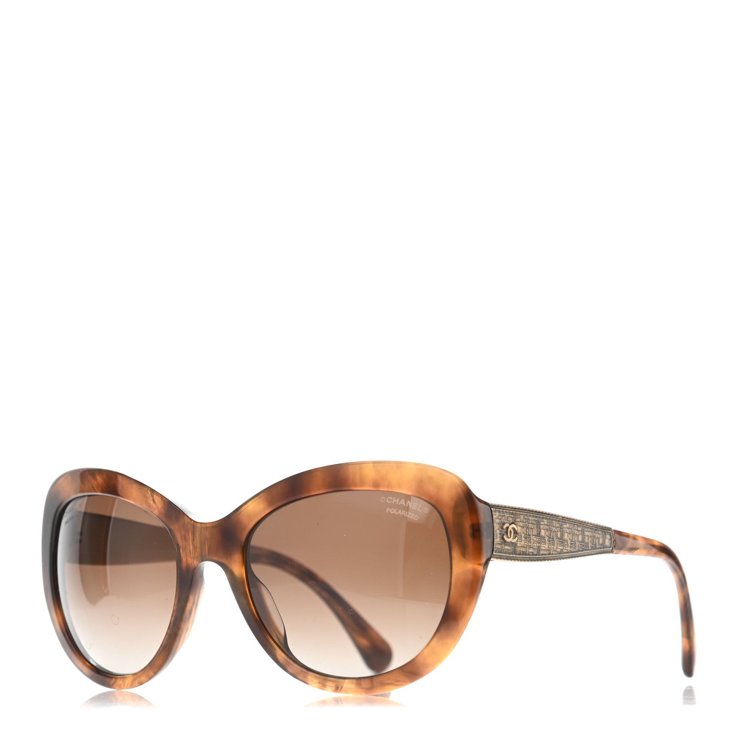 Chanel Butterfly Signature Polarized Sunglasses 5346 Light Brown 1 of 4