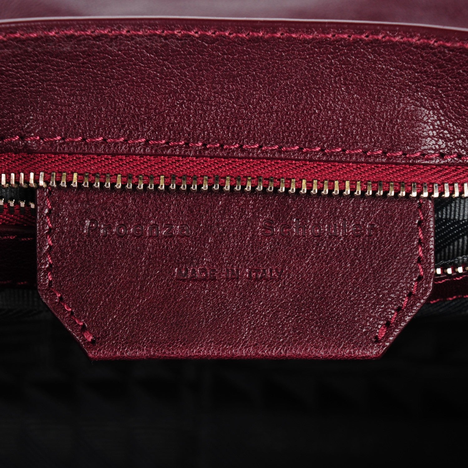 Proenza Schouler Lambskin Tiny PS1 Satchel Oxblood 12 of 13