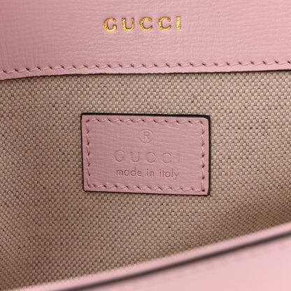 Gucci Azalea Calfskin Crystal Small Horsebit 1955 Chain Shoulder Bag Pink 6 of 12