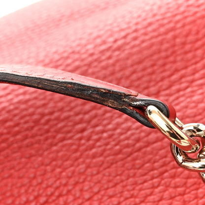 Gucci Pebbled Calfskin Medium Soho Chain Shoulder Bag Sun Orange 16 of 20